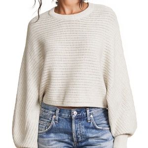 Line and Dot NWT cropped gray oversized sweater